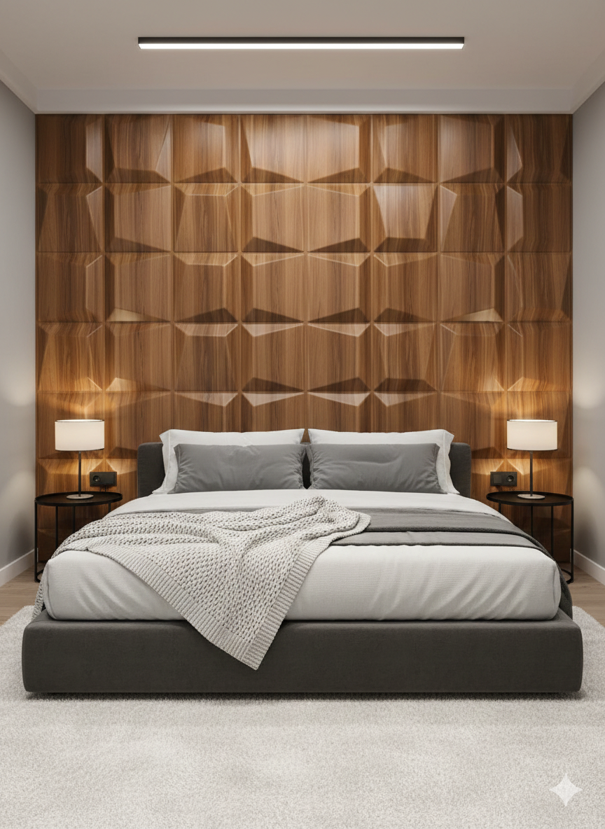3D Wood Texture PVC Wall Panel