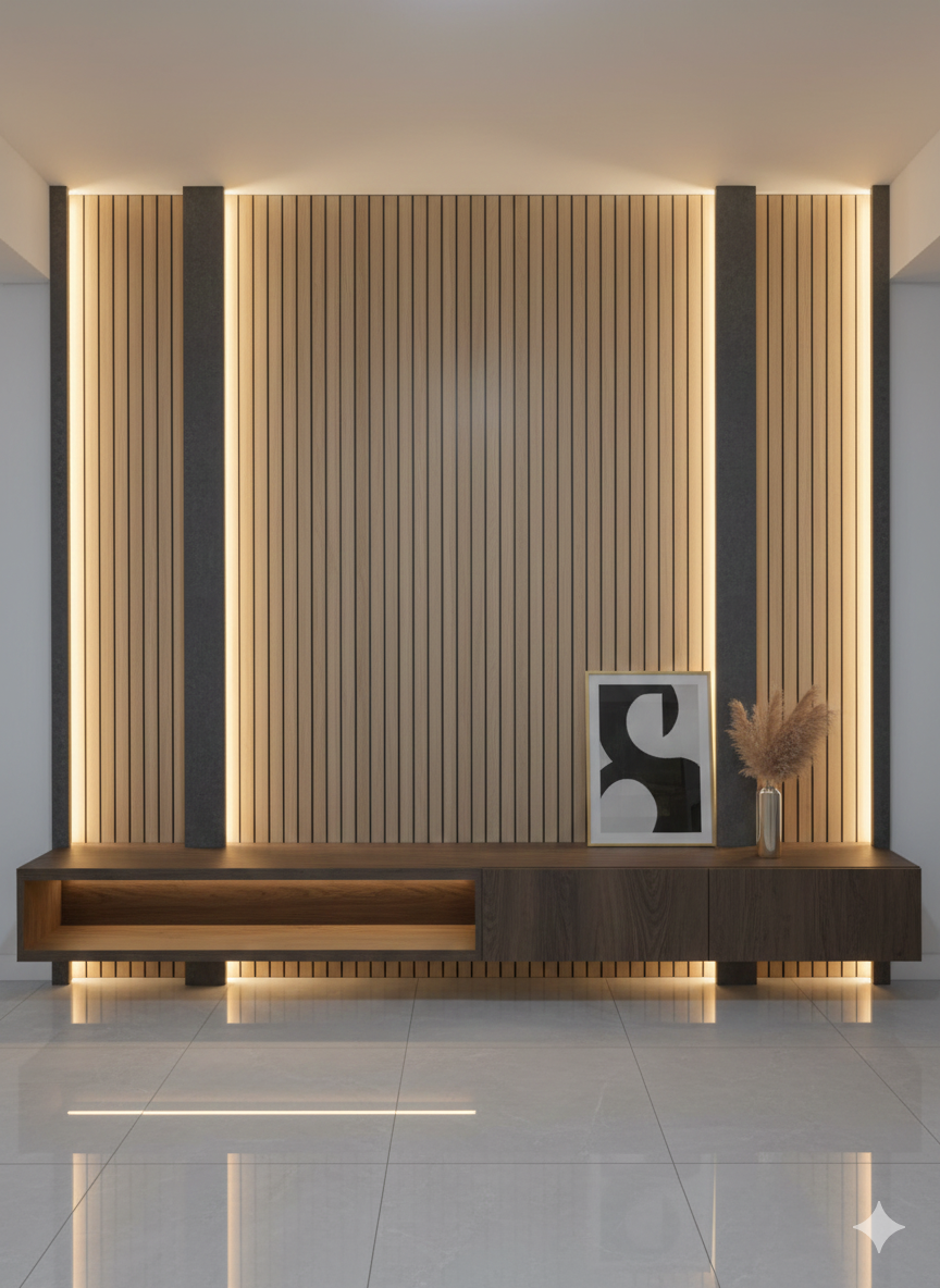 Beige Wood Texture Vertical Line Adhesive Wallpaper Sheet