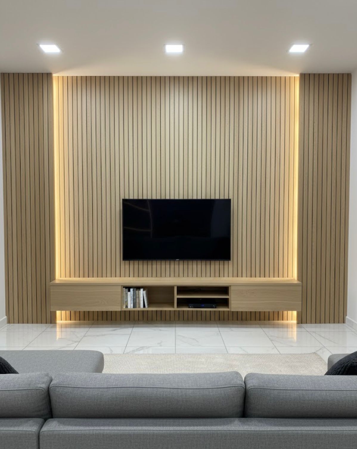 Beige Wood Texture Vertical Line Adhesive Wallpaper Sheet