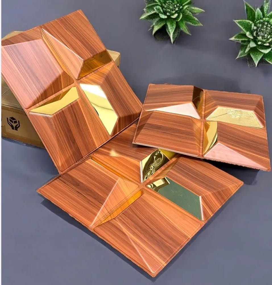 3D Wood Texture PVC Wall Panel